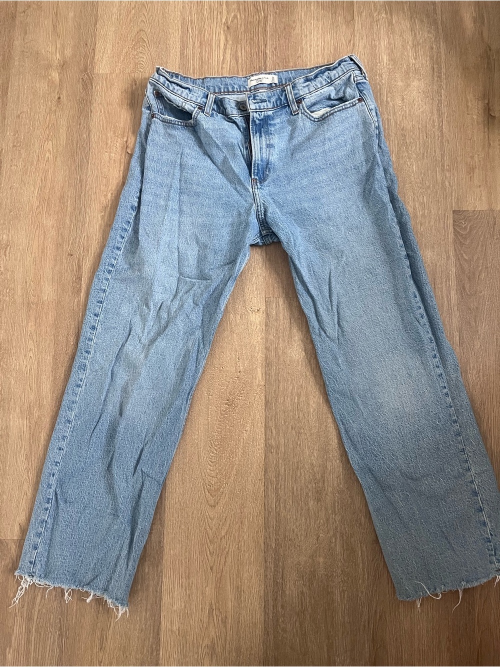 Abercrombie & Fitch Light Blue The Baggy Low Rise Jeans